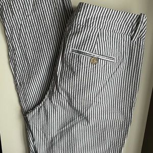Seersucker Mid-Rise Pants Size 2
